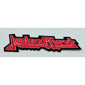 JUDAS PRIEST 5” IRON ON OR SEWN ON EMBROIDERED HEAVY METAL LOGO PATCH